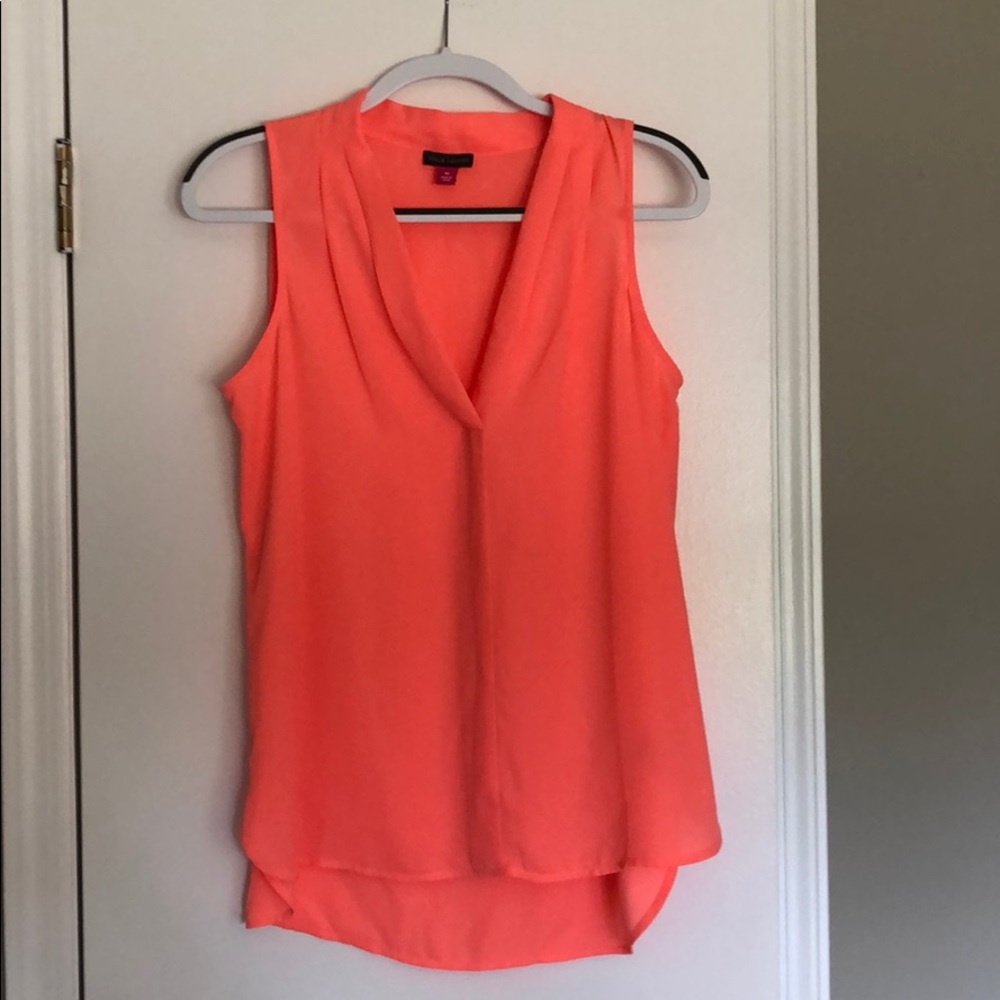 Coral V Neck top